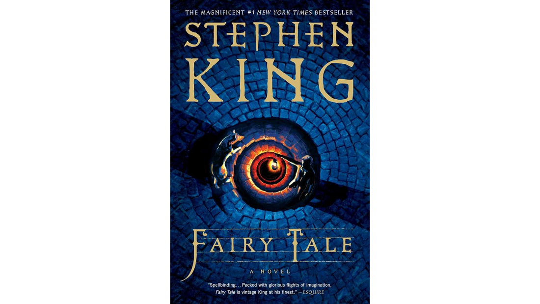 Cover of Fairy Tale by Stephen King, a dark fantasy novel about a teenager who discovers a hidden magical world beyond an old shed.