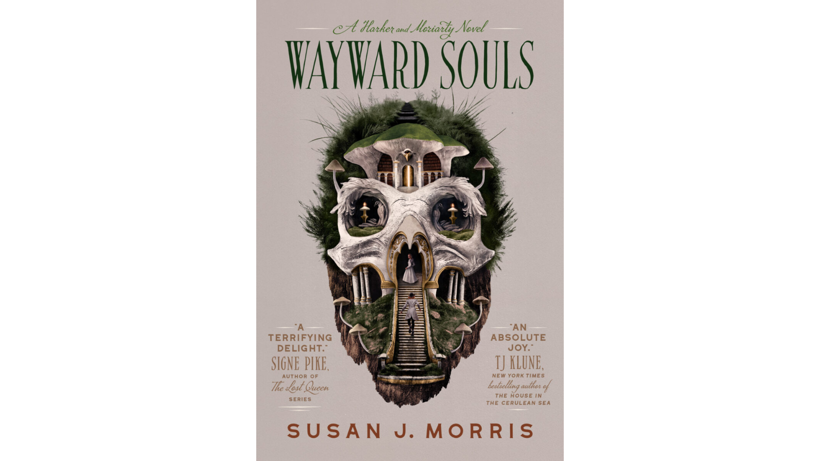 Cover of Wayward Souls by Susan J. Morris, the second novel in the Harker & Moriarty series featuring monster hunters, gothic mystery, Dracula lore, and Sherlock Holmes mythology.